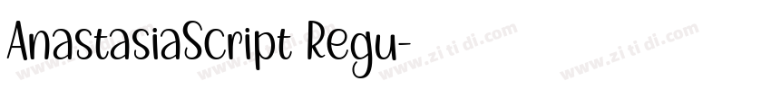 AnastasiaScript Regu字体转换